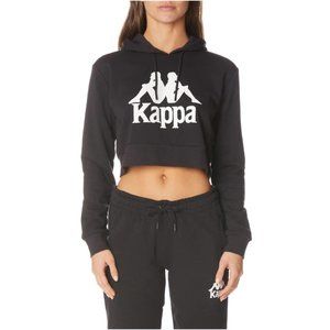 NWT Kappa HOODIE TOP WOMEN SMALL S Authentic Ambatoboeny Cropped